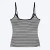 Slim Strap Tank Top – White & Black Stripes Slim Strap Tank Top – White & Black Stripes