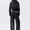 Slim Studded Graphic Zip Hoodie – Washed Studded Black Slim Studded Graphic Zip Hoodie – Washed Studded Black