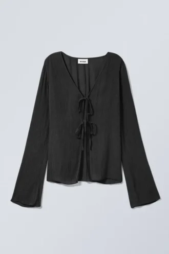 Slim Tie Top – Black