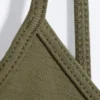 Slim V-Neck Cotton Singlet – Dusty Khaki Green Slim V-Neck Cotton Singlet – Dusty Khaki Green