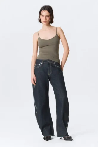 Slim V-Neck Cotton Singlet – Grey Slim V-Neck Cotton Singlet – Grey