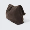 Slouchy Faux Leather Shoulder – Dark Brown Slouchy Faux Leather Shoulder – Dark Brown