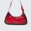 Small Faux Leather Handbag – Red Small Faux Leather Handbag – Red