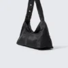 Small Slouched Clasp Shoulder Bag – Black Small Slouched Clasp Shoulder Bag – Black