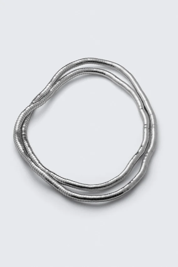 Snake Necklace – Light Dusty Grey Snake Necklace – Light Dusty Grey