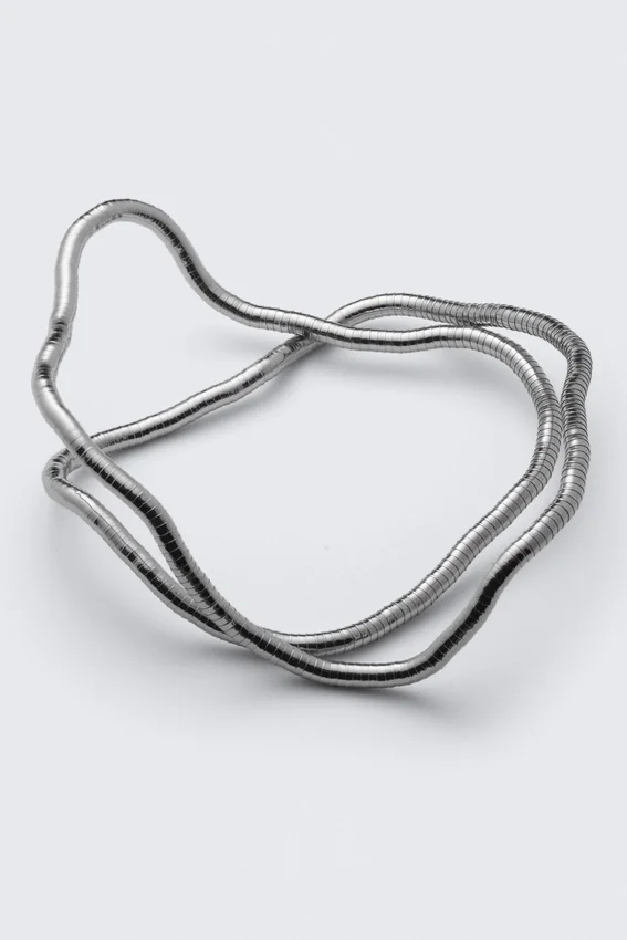 Snake Necklace – Light Dusty Grey Snake Necklace – Light Dusty Grey