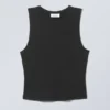 Soft Brushed Tank Top – Black Soft Brushed Tank Top – Black