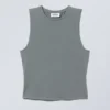 Soft Brushed Tank Top – Dark Turquoise