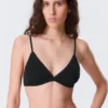 Soft Cotton Triangle Bra – Black Soft Cotton Triangle Bra – Black