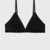 Soft Cotton Triangle Bra – Black Soft Cotton Triangle Bra – Black