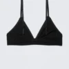 Soft Cotton Triangle Bra – Black Soft Cotton Triangle Bra – Black
