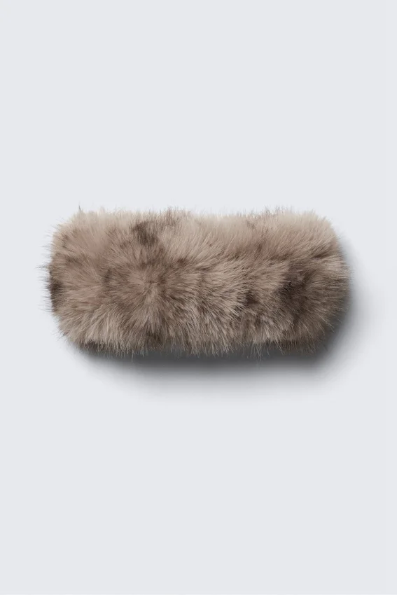 Soft Faux Fur Headband – Beige Soft Faux Fur Headband – Beige