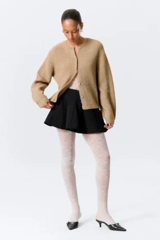 Soft Knitted Cardigan – Beige