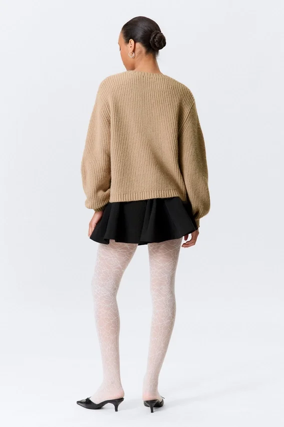 Soft Knitted Cardigan – Beige Soft Knitted Cardigan – Beige