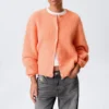 Soft Knitted Cardigan – Light Orange Soft Knitted Cardigan – Light Orange