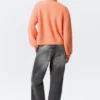 Soft Knitted Cardigan – Light Orange Soft Knitted Cardigan – Light Orange