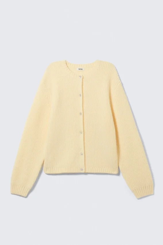 Soft Knitted Cardigan – Light Yellow Soft Knitted Cardigan – Light Yellow
