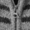 Soft Knitted Fitted Zip Cardigan – Black & Grey Stripes Soft Knitted Fitted Zip Cardigan – Black & Grey Stripes