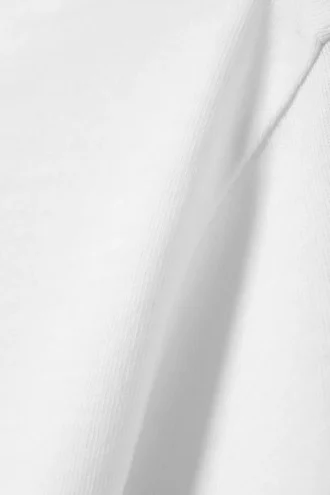 Soft Long-Sleeved Cotton Jersey Top – White
