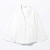 Soft Long-Sleeved Flannel Shirt – White