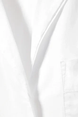 Soft Long-Sleeved Flannel Shirt – White