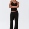Soft Low Rise Bootcut Trousers – Black Soft Low Rise Bootcut Trousers – Black