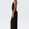 Soft Low Rise Bootcut Trousers – Black Soft Low Rise Bootcut Trousers – Black