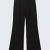 Soft Low Rise Bootcut Trousers – Black Soft Low Rise Bootcut Trousers – Black