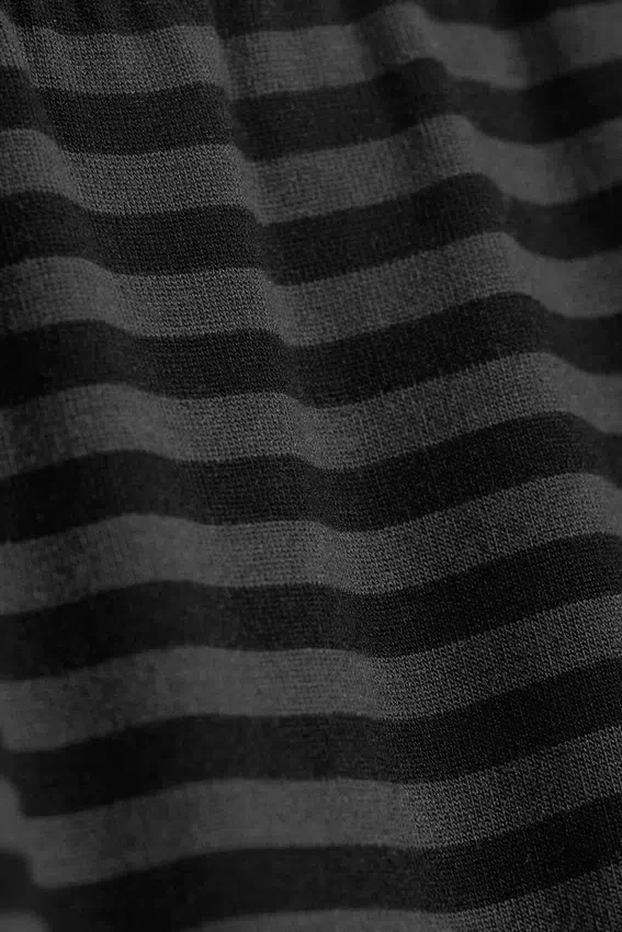 Soft Low Rise Bootcut Trousers – Black – Dark Grey Stripe Soft Low Rise Bootcut Trousers – Black – Dark Grey Stripe