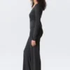 Soft Low Rise Loose Wide Leg Trousers – Washed Black Soft Low Rise Loose Wide Leg Trousers – Washed Black