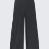 Soft Low Rise Loose Wide Leg Trousers – Washed Black Soft Low Rise Loose Wide Leg Trousers – Washed Black