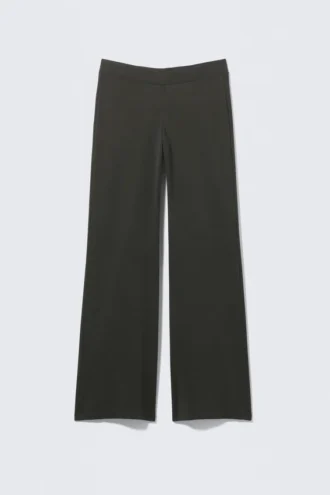 Soft Low Waisted Leggings – Black