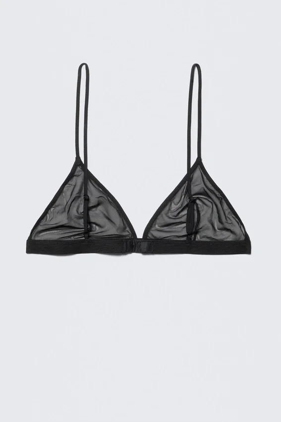 Soft Mesh Triangle Bra – Black Soft Mesh Triangle Bra – Black