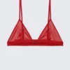 Soft Mesh Triangle Bra – Bright Red Soft Mesh Triangle Bra – Bright Red