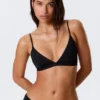 Soft Micro V-Neck Triangle Bra – Black Soft Micro V-Neck Triangle Bra – Black