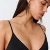 Soft Micro V-Neck Triangle Bra – Black Soft Micro V-Neck Triangle Bra – Black