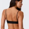Soft Micro V-Neck Triangle Bra – Black Soft Micro V-Neck Triangle Bra – Black