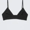 Soft Micro V-Neck Triangle Bra – Black Soft Micro V-Neck Triangle Bra – Black