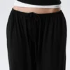 Soft Mid-Rise Balloon Trousers – Black Soft Mid-Rise Balloon Trousers – Black