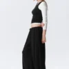 Soft Mid-Rise Balloon Trousers – Black Soft Mid-Rise Balloon Trousers – Black