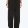 Soft Mid-Rise Balloon Trousers – Dark Brown Soft Mid-Rise Balloon Trousers – Dark Brown