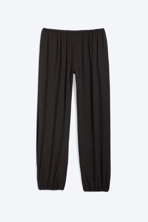 Soft Mid-Rise Balloon Trousers – Dark Brown Soft Mid-Rise Balloon Trousers – Dark Brown
