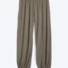 Soft Mid-Rise Balloon Trousers – Dusty Grey Soft Mid-Rise Balloon Trousers – Dusty Grey