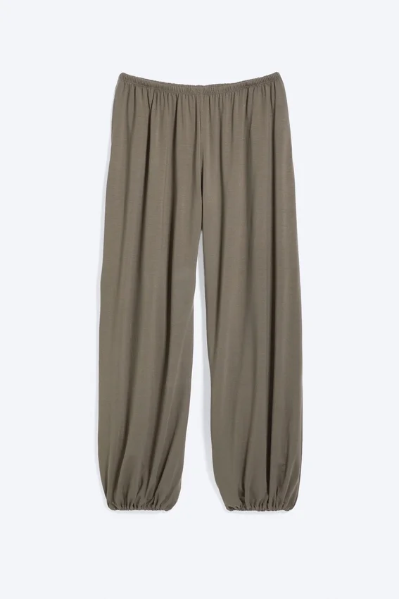 Soft Mid-Rise Balloon Trousers – Dusty Grey Soft Mid-Rise Balloon Trousers – Dusty Grey
