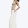 Soft Mid-Rise Balloon Trousers – White Soft Mid-Rise Balloon Trousers – White