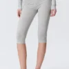 Soft Mid Rise Capri Leggings – Grey Melange Soft Mid Rise Capri Leggings – Grey Melange