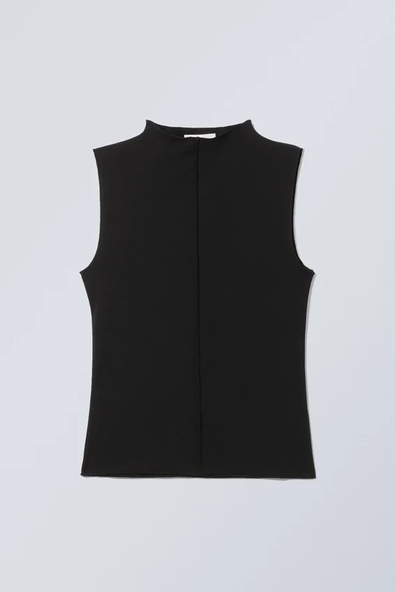 Soft Mock Neck Top – Black Soft Mock Neck Top – Black