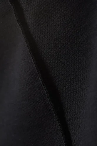 Soft Mock Neck Top – Black