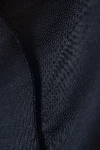 Soft Mock Neck Top – Dark Blue