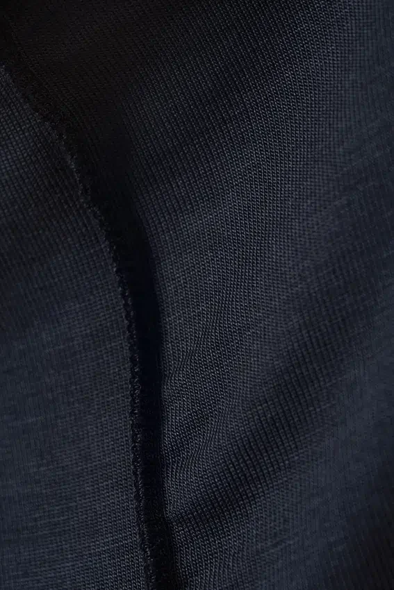 Soft Mock Neck Top – Dark Blue Soft Mock Neck Top – Dark Blue